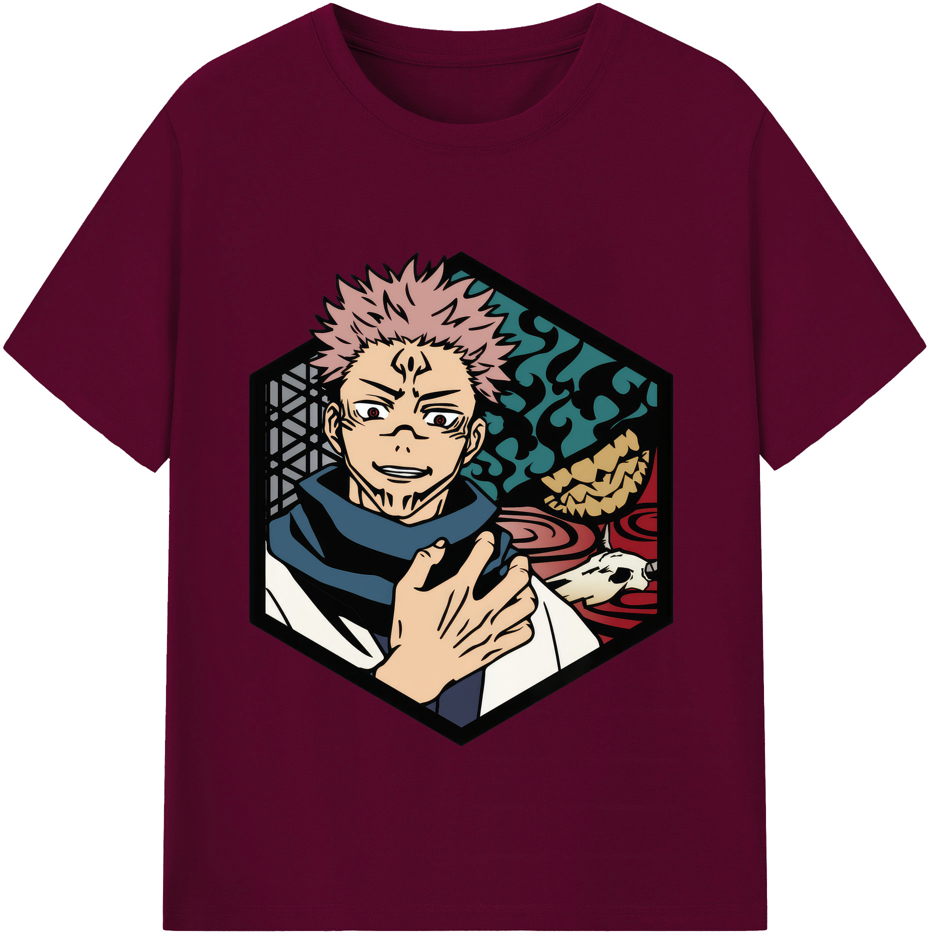 （画像用） 呪術廻戦 Jujutsu Kaisen レディースカジュアルプリントTシャツ（綿100％）